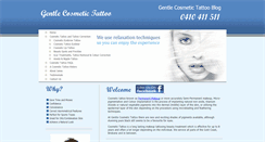 Desktop Screenshot of gentlecosmetictattoo.com.au