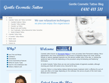 Tablet Screenshot of gentlecosmetictattoo.com.au